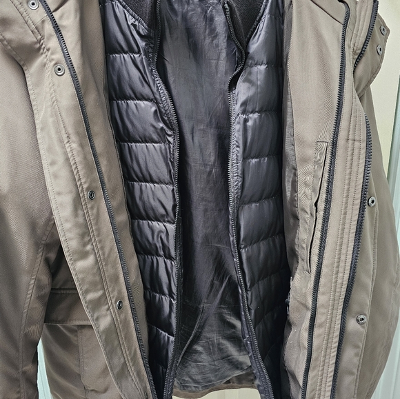 Uniqlo Men's Small Double Zipper Brown Jacket - Picture 4 of 6